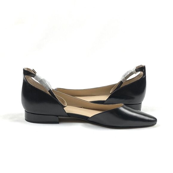 Franco Sarto Slide Black Leather d'Orsay Flat, 9.5 - Picture 3 of 9